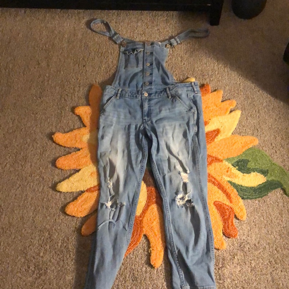 Boyfriend style overalls